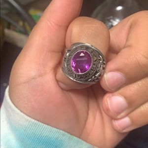 Purple stone ring